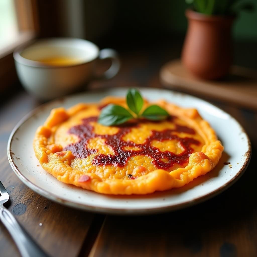 Tortilla de Camote y Algas Dulse: Desayuno Irlandés Vegano en Airfryer