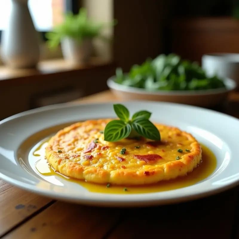 Tortilla de Camote y Espinacas con Aceite de Oliva: Desayuno Mexicano Vegano y Rico en Betacaroteno