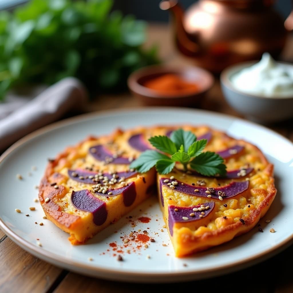 Tortilla de Camote Morado y Cilicia de Alepo: Desayuno Turco Sin Gluten