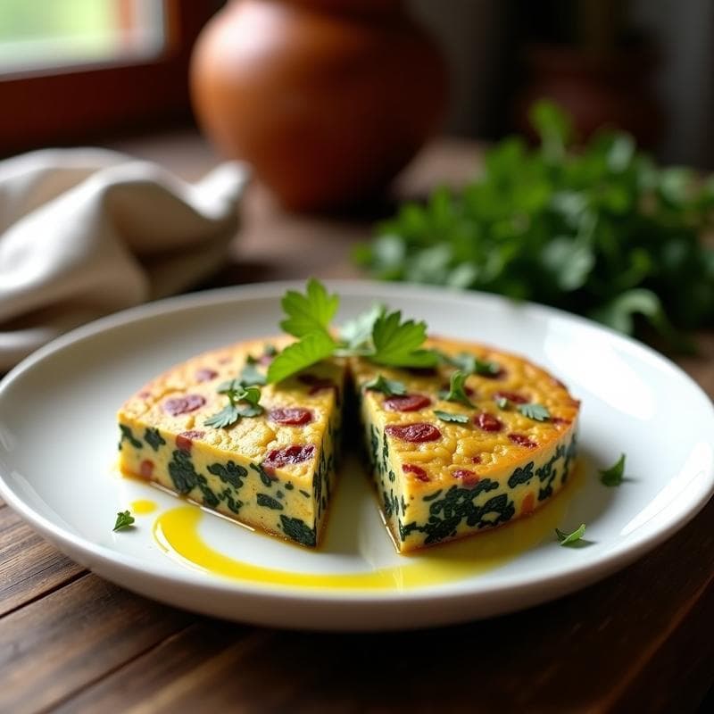 Tortilla de Camote Morado y Espinacas: Receta Keto Fácil en 15 Minutos