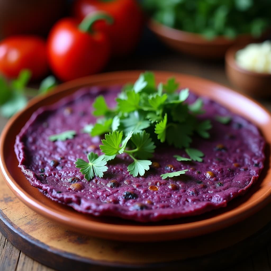 Tortilla de Camote Morado y Espirulina: Receta Mexicana Alta en Antioxidantes