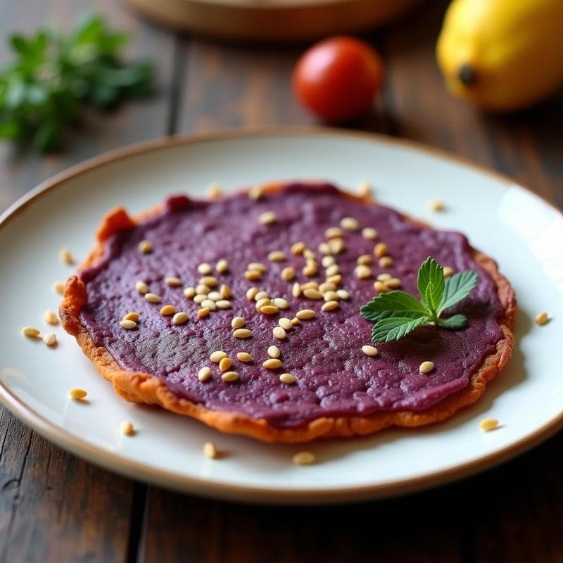 Tortilla de Camote Morado yebra de Lima: Desayuno Peruano Sin Harina en Airfryer