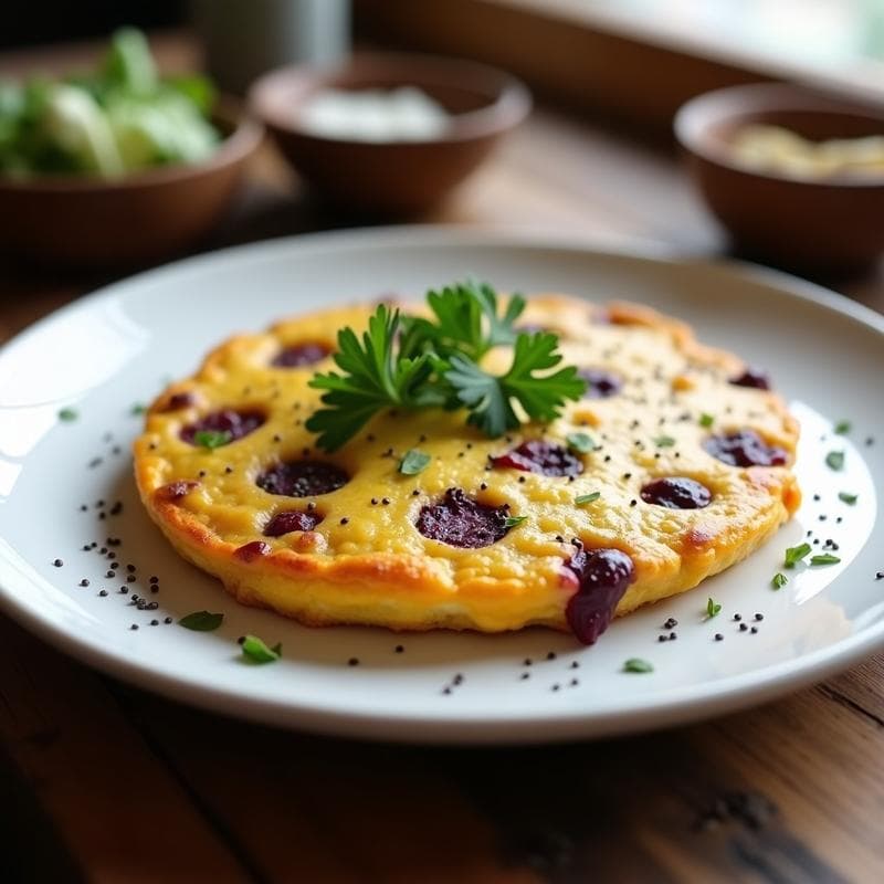 Tortilla de Camote Morado y Queso de Almendras: Desayuno Sin Gluten y Alta en Fibra