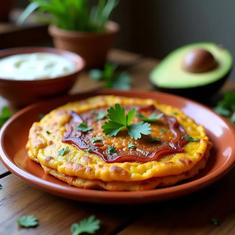 Tortilla de Camotes Morados con Cebolla Caramelizada: Desayuno Peruano Sin Gluten