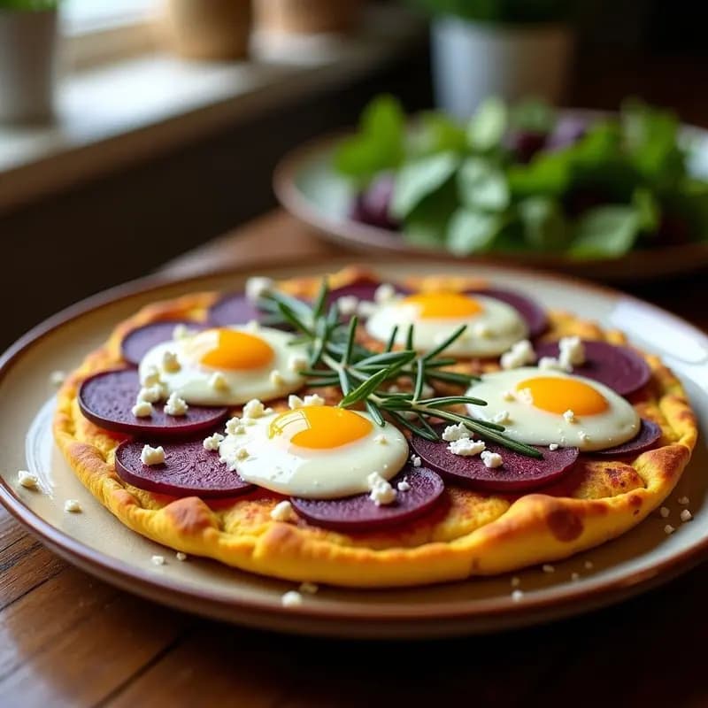 Tortilla de Camotes Morados con Huevos Trufados: Receta Gourmet en 25 Minutos