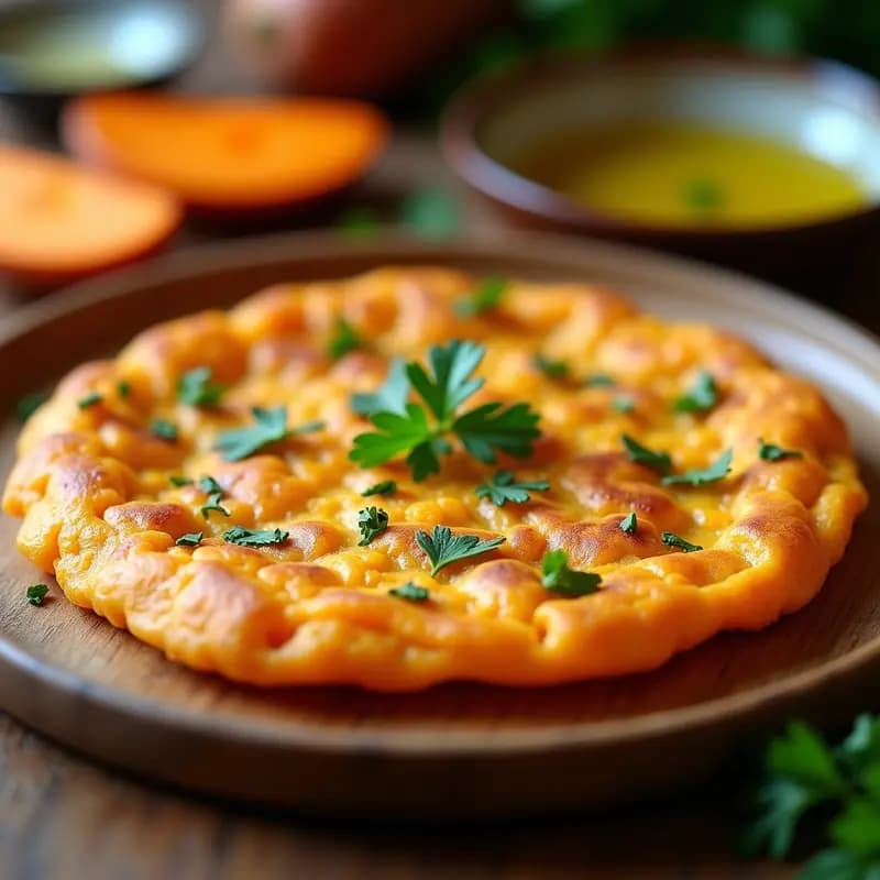 Tortilla de Camotes Vegana: Receta Esponjosa en Airfryer Sin Harina en 20 Minutos