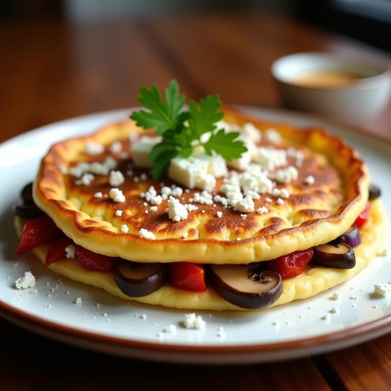 Tortilla Campera Ahumada en Airfryer: Receta Ultracremosa con Champiñones y Pimientos en 15 Minutos