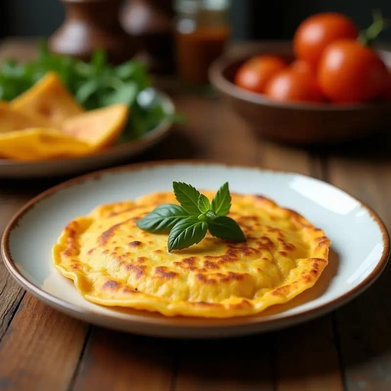Tortilla Campera Argentina con Hierbas Frescas: Receta Rápida y Alta en Proteínas