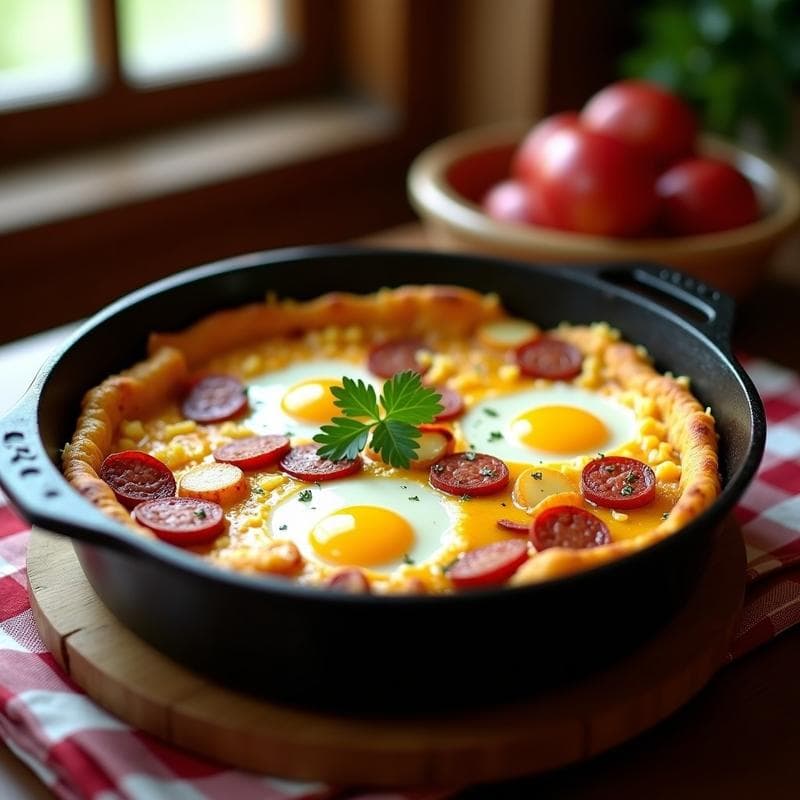 Tortilla Campera Argentina: Receta Tradicional en Olla con Patatas y Chorizo