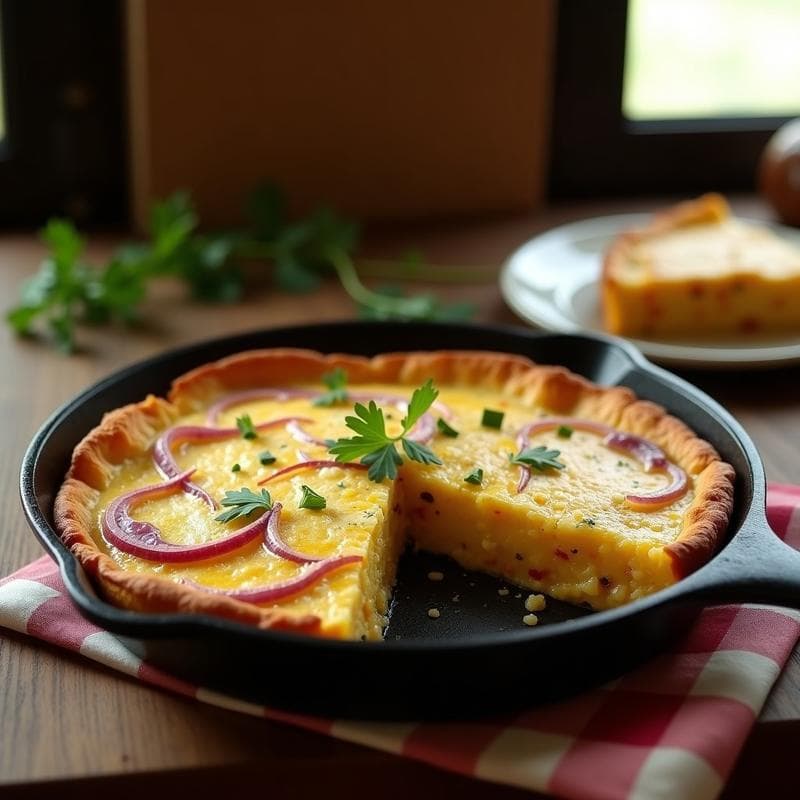 Tortilla Campesina Argentina: Receta Auténtica con Toque a Campo en 25 Minutos