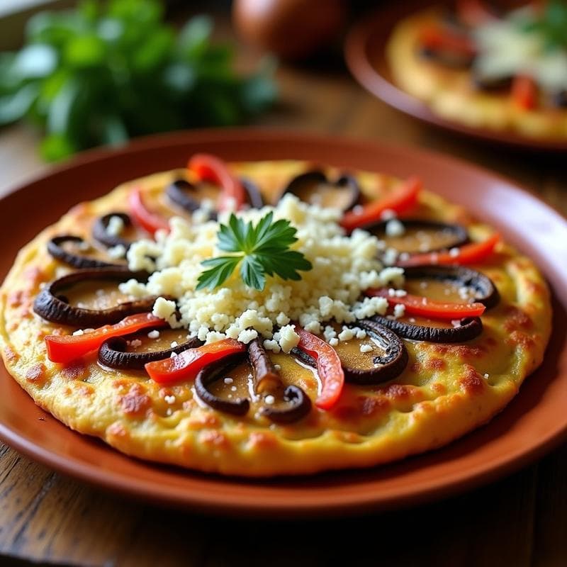 Tortilla Campera de Champiñones Ahumados: Receta Rápida y Alta en Proteína en 20 Minutos