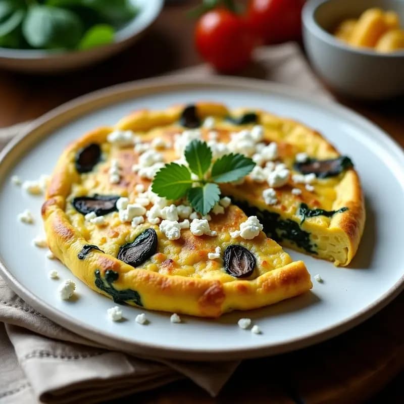 Tortilla Campera de Espinacas y Hongos: Receta Fácil en Thermomix para Tupper