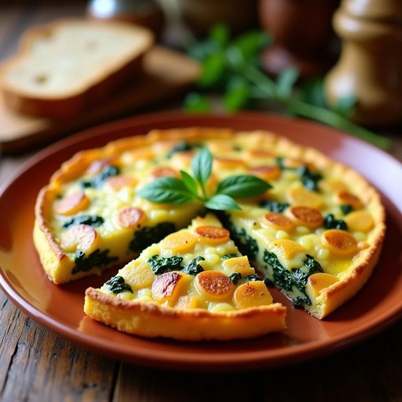 Tortilla de Espinacas y Patata: Receta de Tortilla Campera Andaluza en 25 Minutos