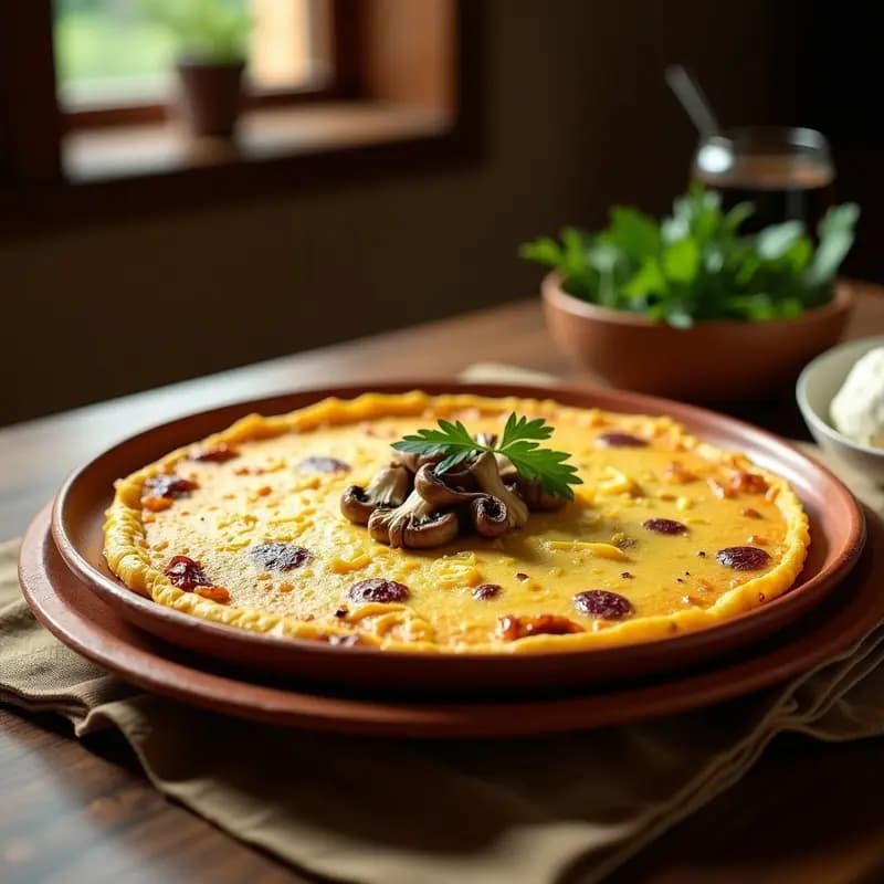 Tortilla de Hongos Boletus: Receta de Temporada con Toque Rural y Sin Lactosa