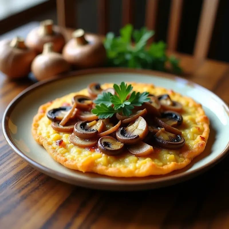 Tortilla Campera con Hongos Portobello: Receta en Olla Lenta con Toque Gourmet