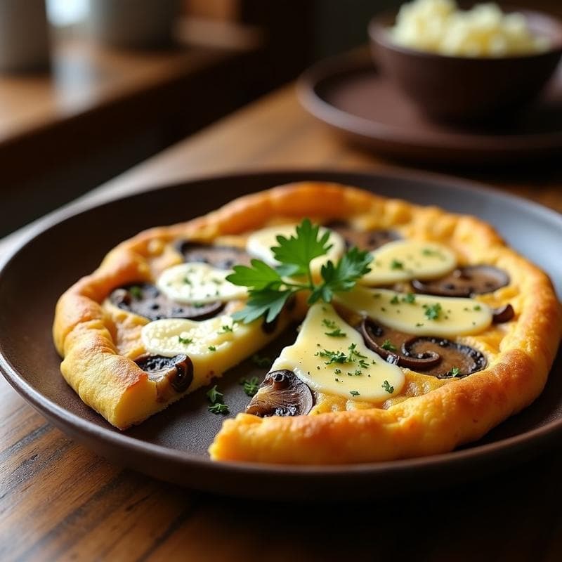 Tortilla Campera con Hongos Silvestres: Receta en Olla a Presión en 15 Minutos