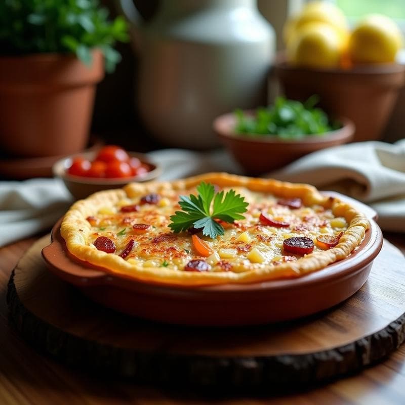 Tortilla Camperola Ahumada en Airfryer: Receta Rápida con Toque a Leña en 15 Minutos