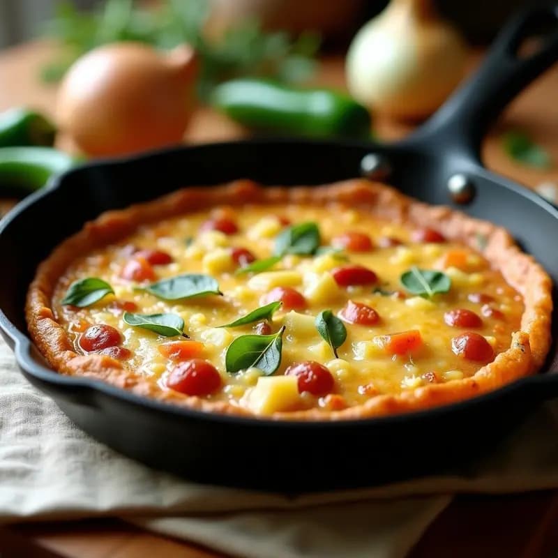 Tortilla Camperola Gallega: Receta Tradicional en Sartén Antiadherente en 20 Minutos