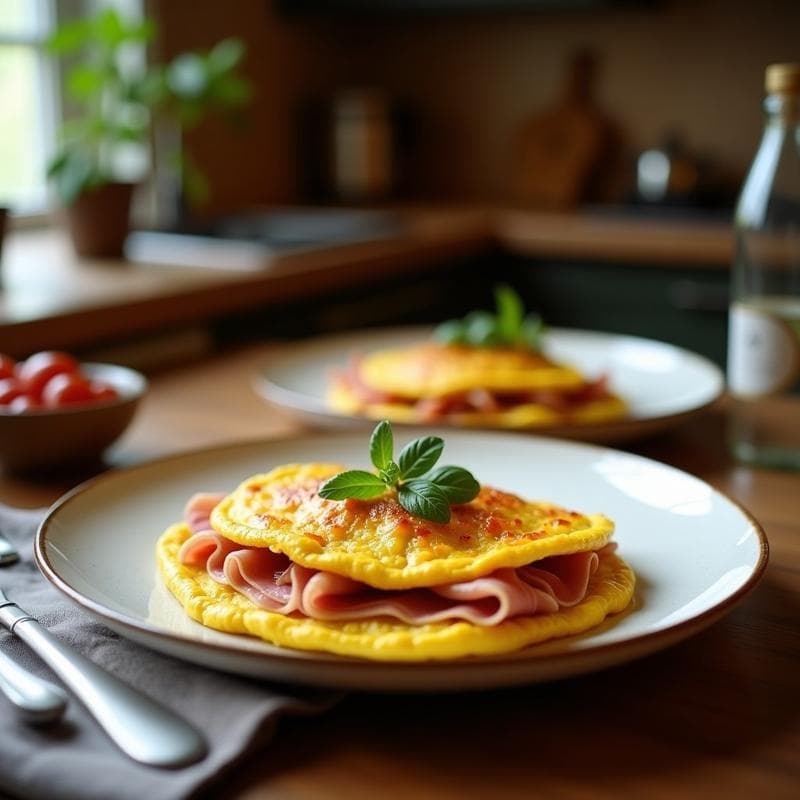 Tortilla de Camperos con Jamón Ibérico: Receta en Airfryer Rápida y Jugosa