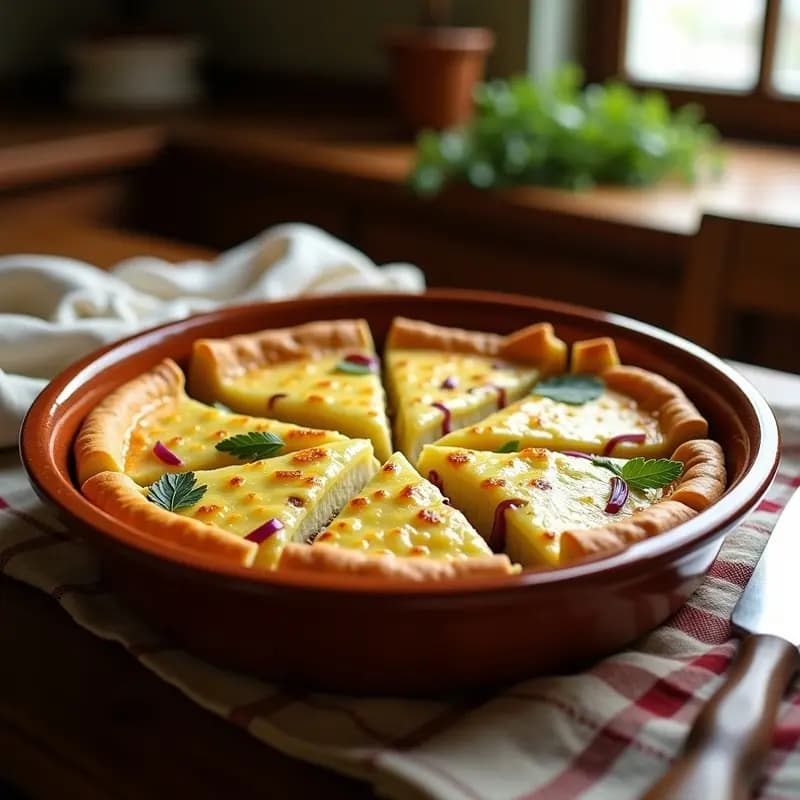 Tortilla de Camperos: Receta Tradicional al Horno con Patata y Pimiento en 30 Minutos