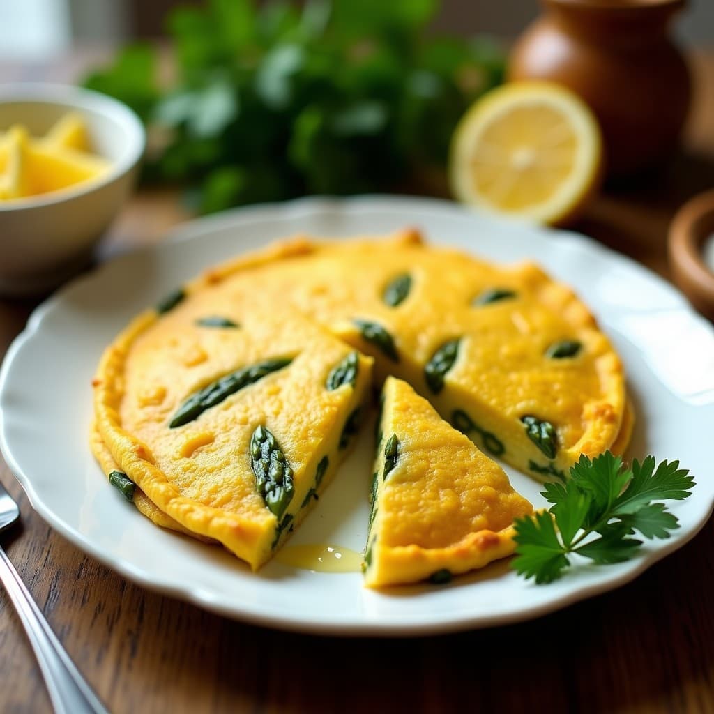 Tortilla de Camu Camu y Espárragos: Desayuno Peruano Alta en Vitamina C y Sin Gluten