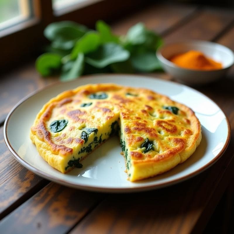 Tortilla de Camu Camu y Espinacas: Desayuno Amazónico Alto en Vitamina C