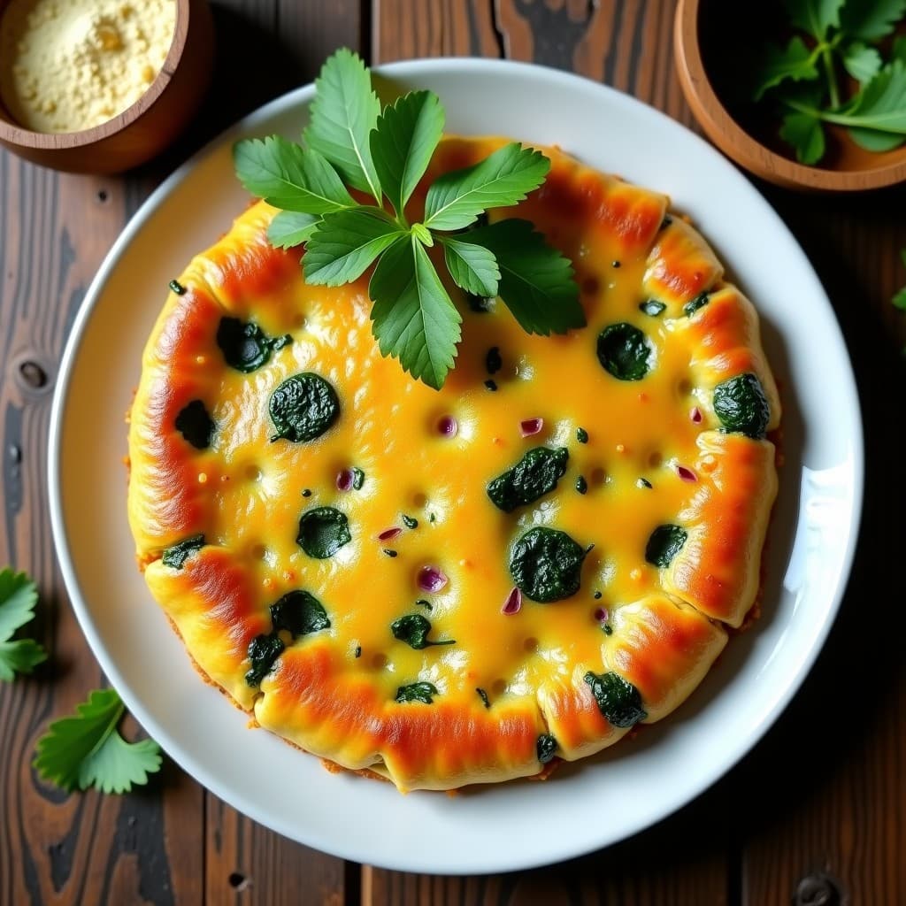 Tortilla de Camu Camu y Espinacas: Receta Peruana Ultra Vegana y Antioxidante