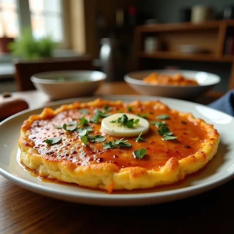 Tortilla de Cebolla Caramelizada Ahumada: Receta Tradicional con Toque de Humo en 25 Minutos