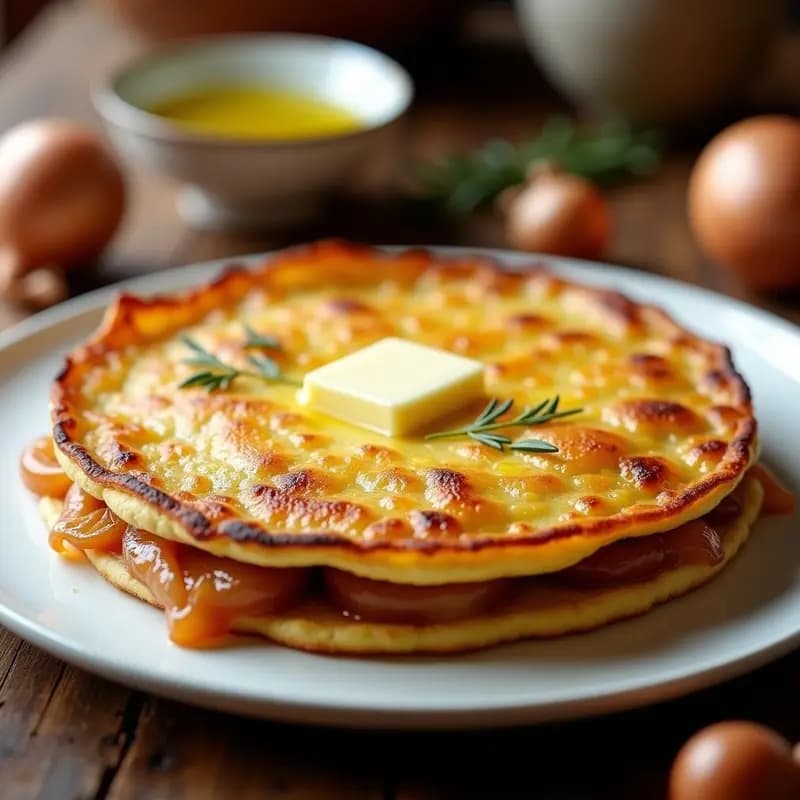 Tortilla de Cebolla Caramelizada: Receta Rápida en Olla Exprés con Truco de Abuela