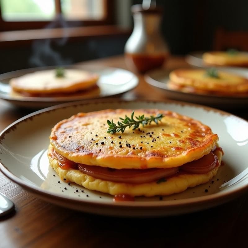 Tortilla de Cebolla Caramelizada: Receta en Ollas Superpuestas con Textura Esponjosa en 2 Capas
