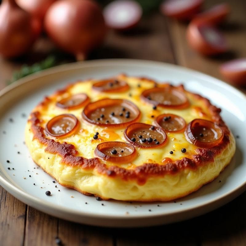 Tortilla de Cebolla Caramelizada en Thermomix: Receta Express con Textura Perfecta