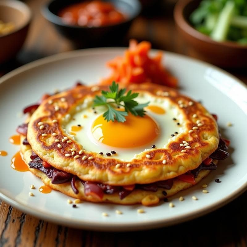 Tortilla de Cebolla y Kimchi en Airfryer: Receta Coreana Rápida y Antiinflamatoria