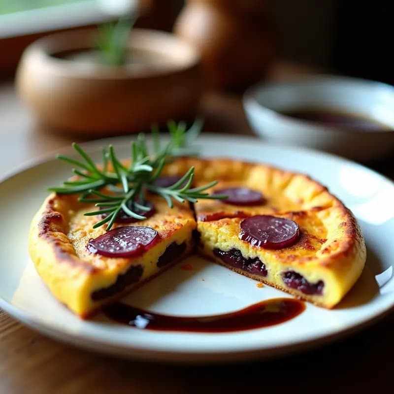 Tortilla de Cebolla Morada con Vinagre de Módena: Receta Gourmet en 25 Minutos con Toque Ácido