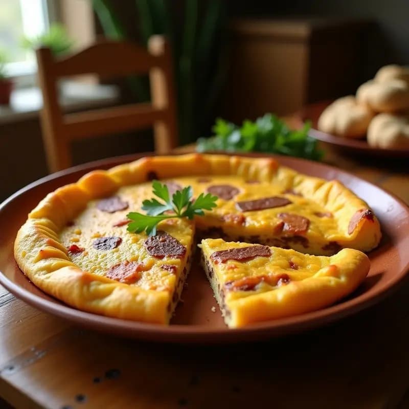 Tortilla de Chamorros: Receta Murciana con Entrañas de Cordero