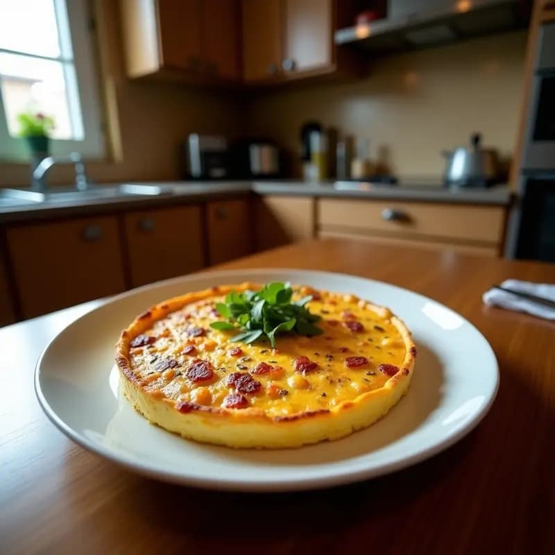 Tortilla de Chicharros y Ajetes Tiernos: Receta de Primavera Andaluza Sin Lactosa