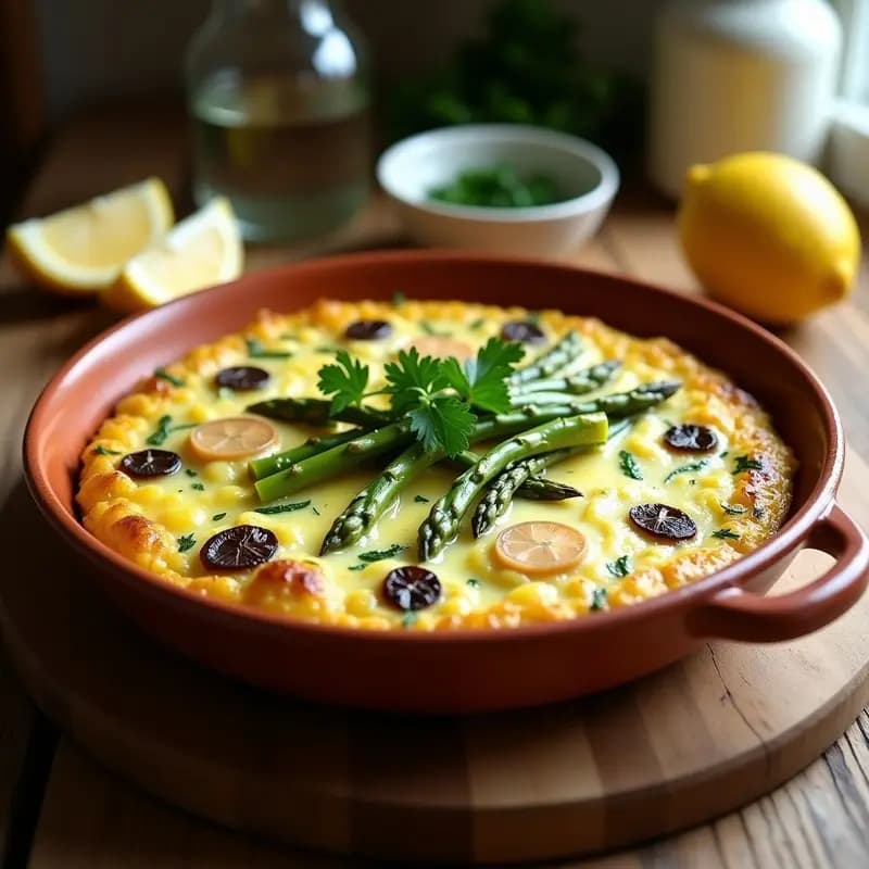 Tortilla de chirlas y espárragos trigueros: Receta Costera de Cádiz sin Harina y Alta en Hierro