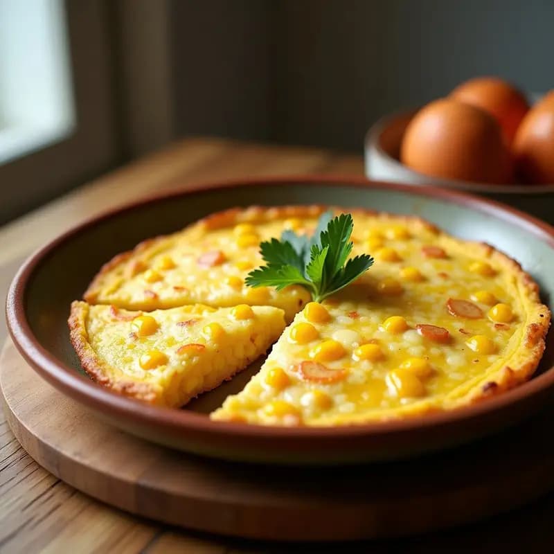 Tortilla de Choclo y Bacalao: Receta de Canarias con Toque del Atlántico
