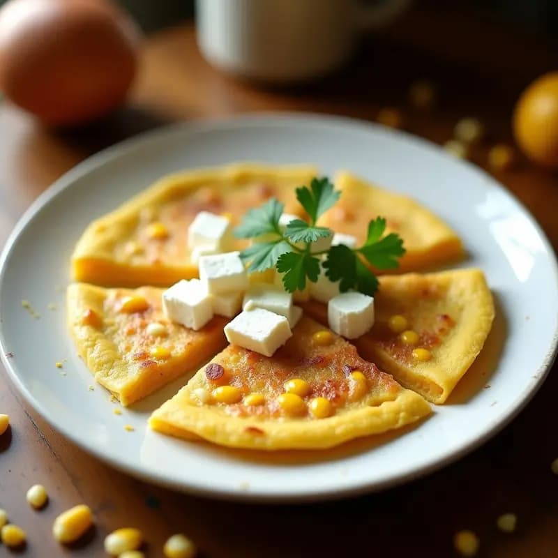 Tortilla de Choclo (Maíz Tierno) con Queso Fresco: Desayuno Colombiano en Sartén