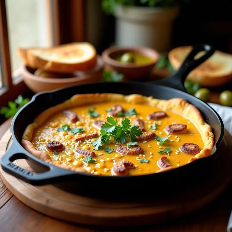 Tortilla de Chocos: Receta Murciana con Sepia y Harina de Garbanzo