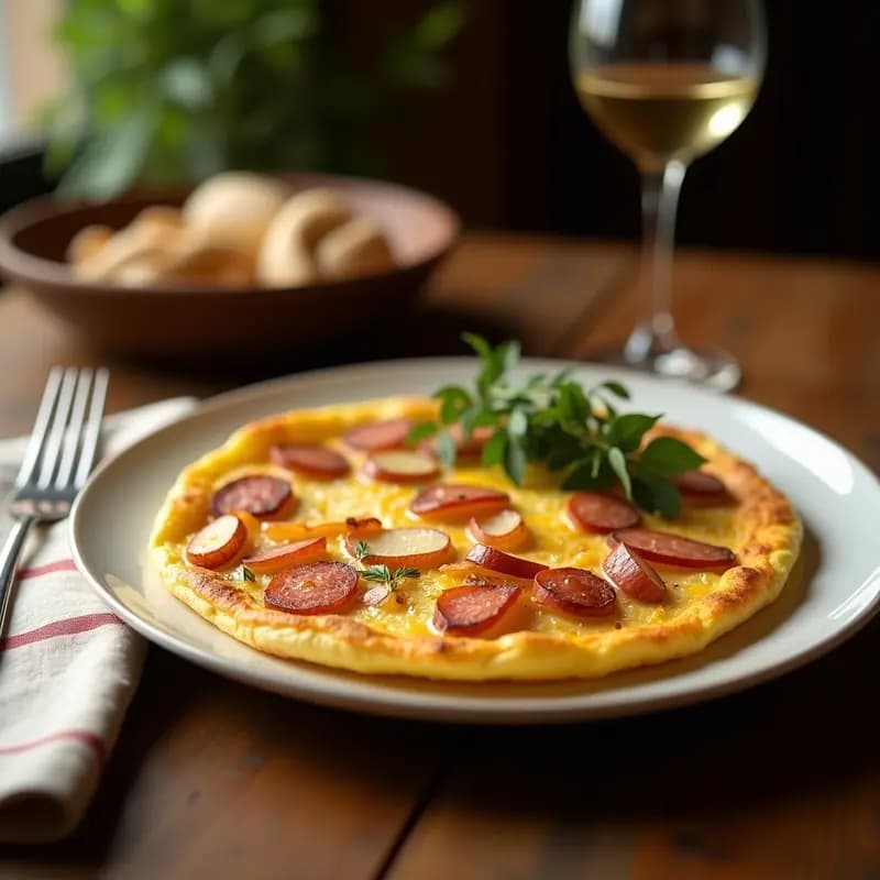 Tortilla de Choricillos y Patatas: Versión Tradicional de la Rioja en Sartén