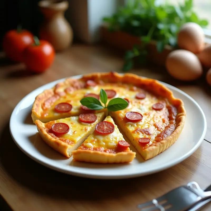 Tortilla de Chorizo y Cebolla: Receta Fácil para Aperitivos o Cenas Rápidas