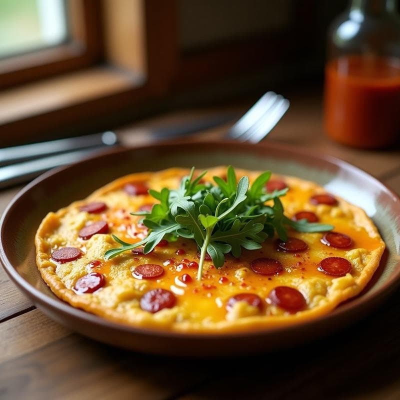 Tortilla de Chorizo y Patata Ahumada: Receta Ultrajugosa en 20 Minutos con Toque a Fuego Lento
