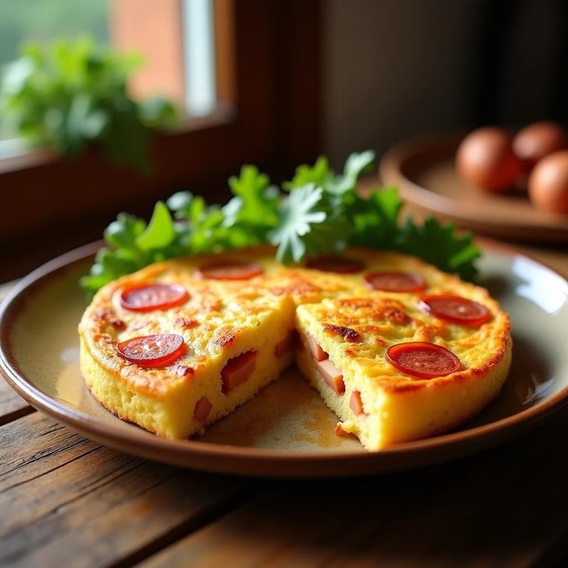 Tortilla de Chorizo y Patata en Airfryer: Receta Rápida y Jugosa en 20 Minutos