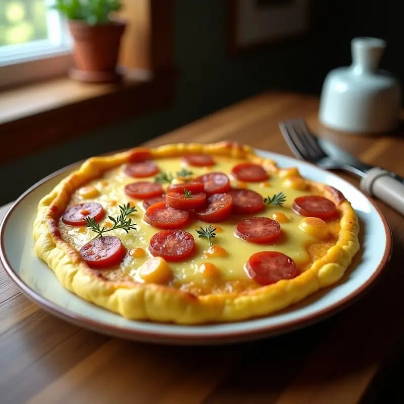 Tortilla de Chorizo y Patatas: Receta de Aperitivo o Cena Rápida
