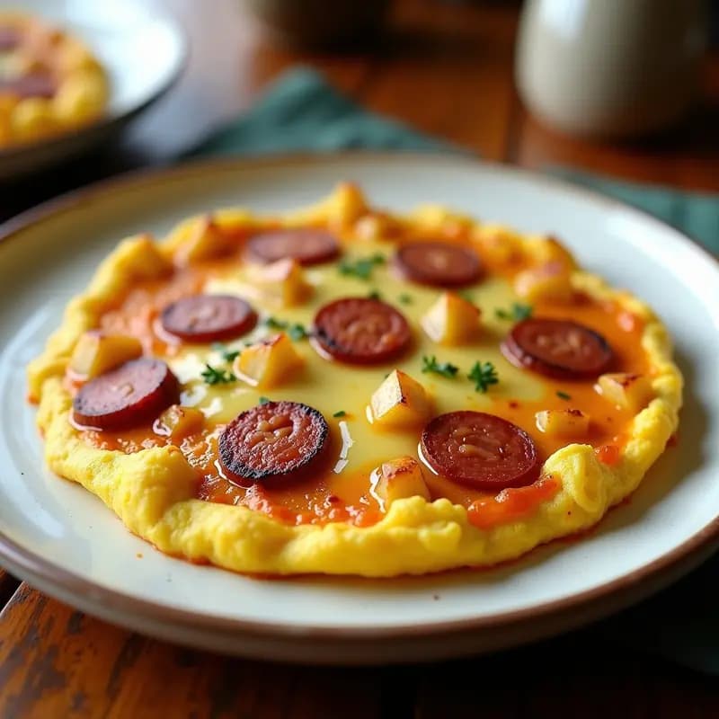 Tortilla de Chorizo y Patatas: Versión Mejorada de la Clásica en Sartén