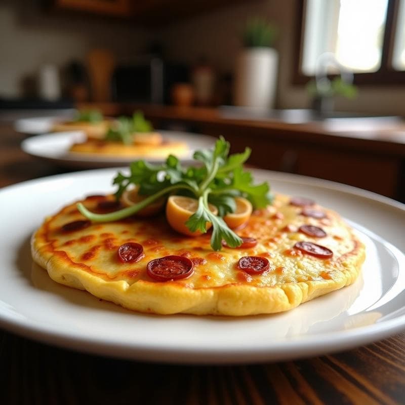 Tortilla de Claras con Espárragos y Champiñones: Desayuno Alta en Proteína y Sin Grasa