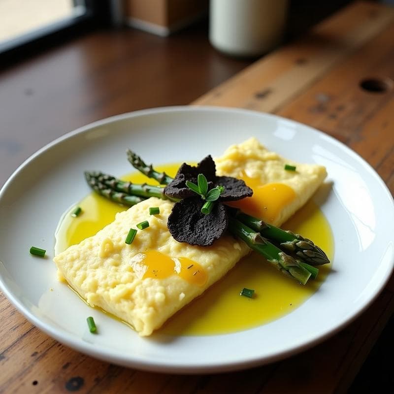 Tortilla de Claras con Espárragos Trigueros y Trufa: Receta Alta en Proteína y Baja en Calorías