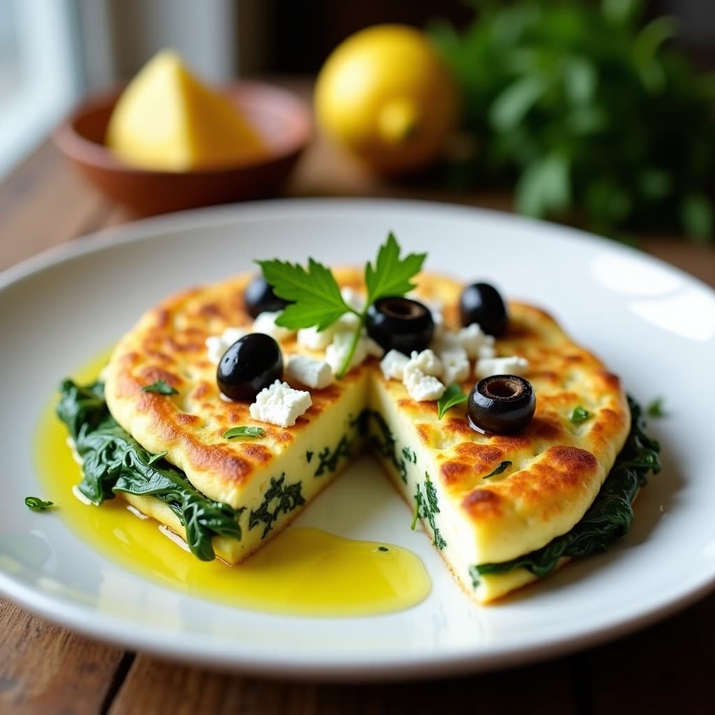 Tortilla de Claras con Espinacas y Aceitunas Kalamata: Desayuno Keto y Alto en Proteína