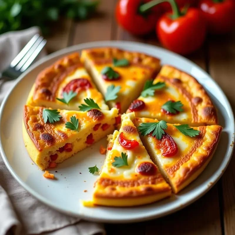 Tortilla de Colación: Receta Casera con Atún y Pimientos Asados para Tupper