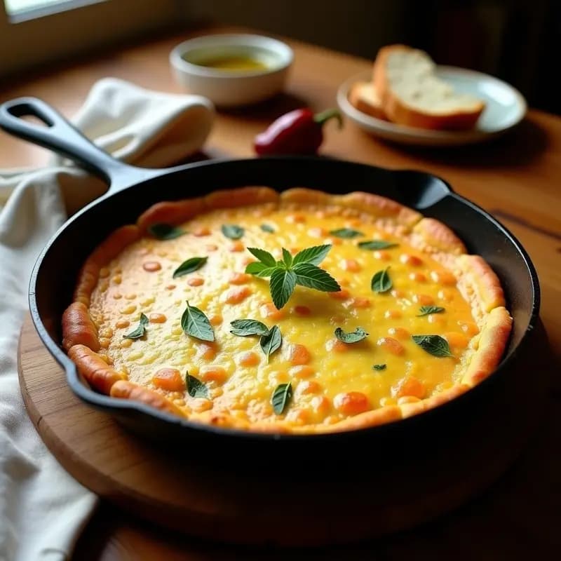 Tortilla de Colación: Receta Murciana con Bacalao y Ñora